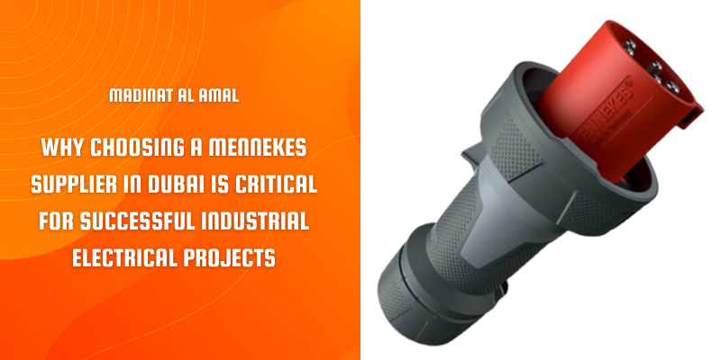 Mennekes industrial plugs, sockets, and power distribution solutions supplied by a trusted Mennekes Supplier in Dubai for industrial electrical projects.